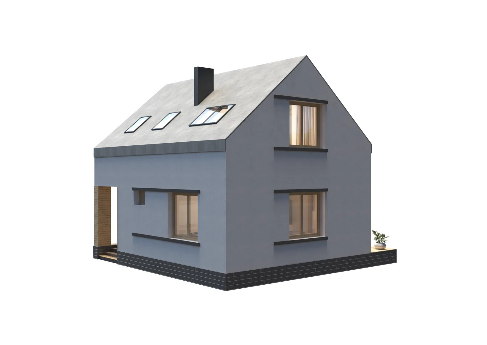 Каркасный дом «Эмма» — фасад 4