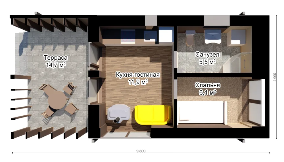 Каркасный дом «Мия»